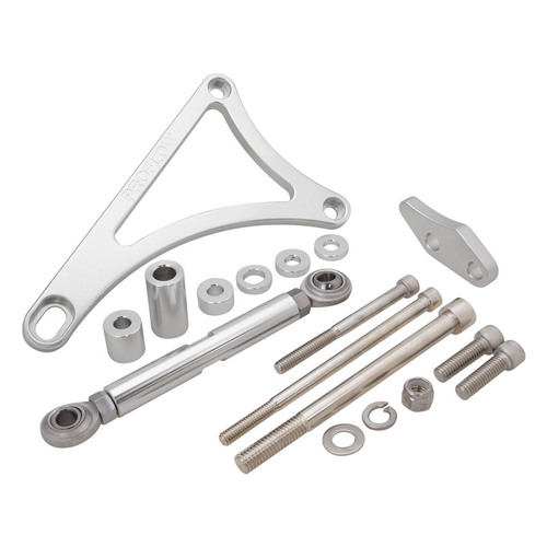 Proflow Alternator Bracket For Ford V8 Windsor 351W Drivers Side Mid Mount Suits L/H Inlet Water Pump Polished Silver