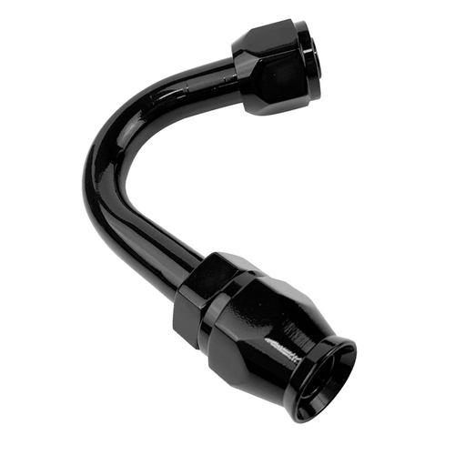 Proflow Hose End Air Conditioning 304 Stainless 135 Degree Female O-Ring Pilot -10 Black
