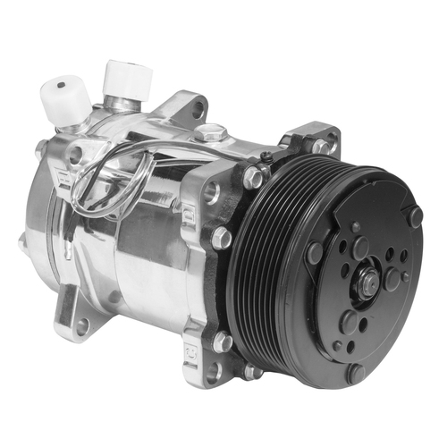 Proflow Air Conditioning Compressor Sanden 508 Aluminium Polished 8-groove Serpentine Pulley Each