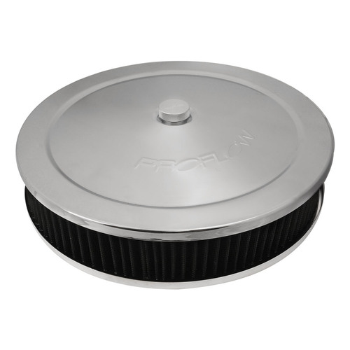 Proflow Air Filter Assembly for Holley EFI Sniper Series Round 14'' x 3'' Recessed Base Chrome Kit