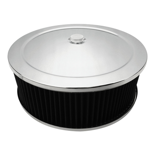 Proflow Air Filter Assembly Round 14in. x 4in. Chrome Recessed Base Each