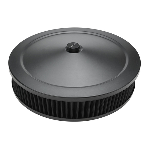 Proflow Air Filter Assembly Round 14in. x 4in. Black Recessed Base, Each