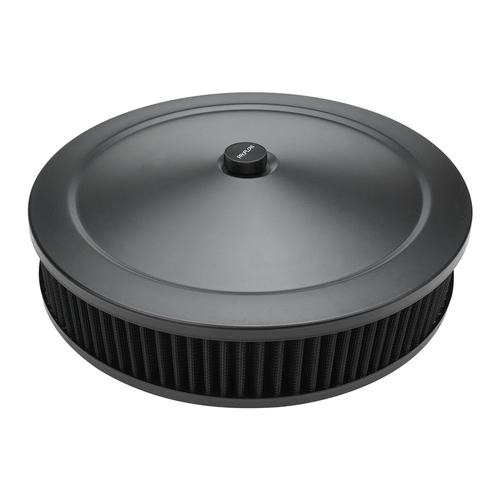 Proflow Air Filter Assembly Round 14in. x 4in. Black Flat Base,