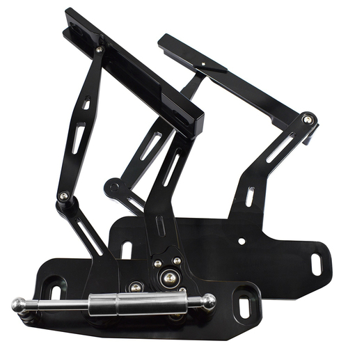 Proflow Bonnet Hinge Kit Billet Aluminium For Holden HQ HJ HX HZ WB Black
