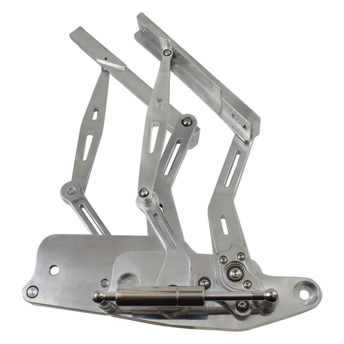 Proflow Bonnet Hinge Kit Billet Aluminium For Holden HK HT & HG Polished