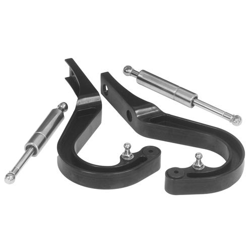 Proflow Boot Hinge Kit Billet Aluminium Chev Camaro 67-69 Black