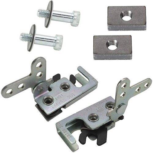 Proflow Universal Mini Bear Jaw Car door Latch Set Zinc Plated Latch Kit