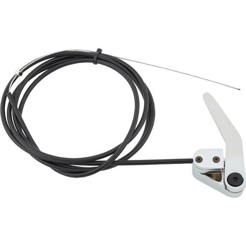 Proflow Universal Bear Jaw Door Latch Release Chrome Handle with Cable Kit