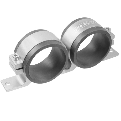Proflow Fuel Pump Dual Mount Dual Bosch 044 Bracket Silver