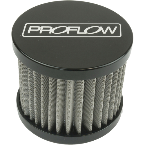 Proflow Oil Breather Filter Billet -08AN Female thread Black
