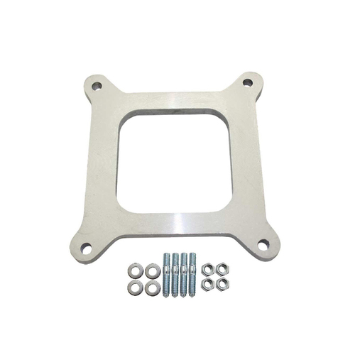 Proflow Carburetor Spacer Kit Holley 4BBL 3/8 in. Open Port with Gaskets & Hardware (Aluminum)