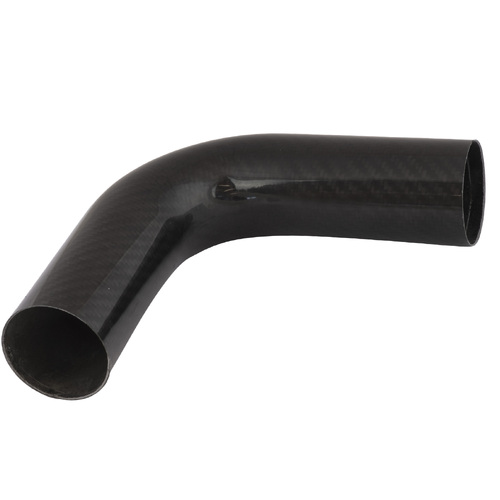 Proflow Carbon Fibre Air Intake Tube 3.50in. 90 Degree Elbow