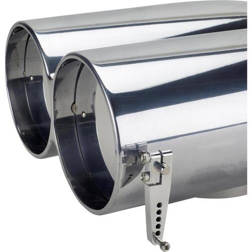 Proflow Carburettor Scoop Aluminium Polished Shot Gun Style Single/Dual Carburettor Each