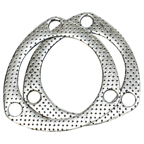 Proflow Collector Gaskets Graphite 3-Hole 3.00 in. Inside Diameter Pair