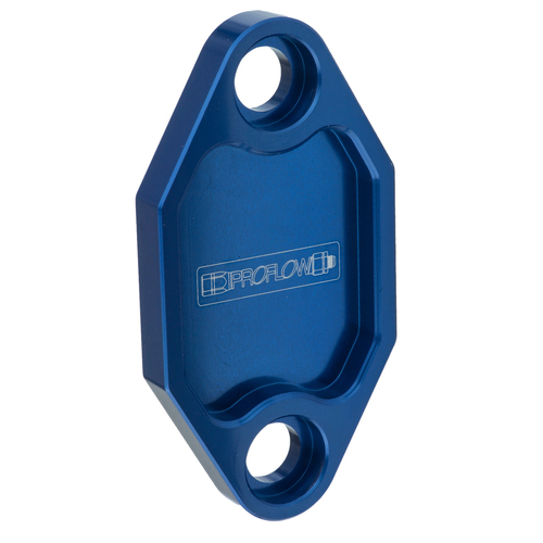 Proflow Fuel Pump Block-Off Plate Aluminium Blue Anodised For Holden 253 308 Each
