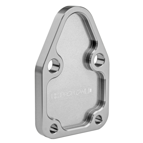 Proflow Fuel Pump Block-Off Plate Aluminium Silver Anodised SB For Chevrolet For Chrysler Each