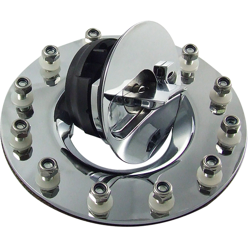 Proflow Fuel Cell Tank Cap Flush Mount 12 Bolt Polished Aluminium Cap w/Mount Kit (Series 1)