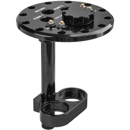 Proflow Dual Fuel Pump Hanger Mounts 39mm Fuel Pumps 120.5mm PCD Billet Aluminium Black Anodised