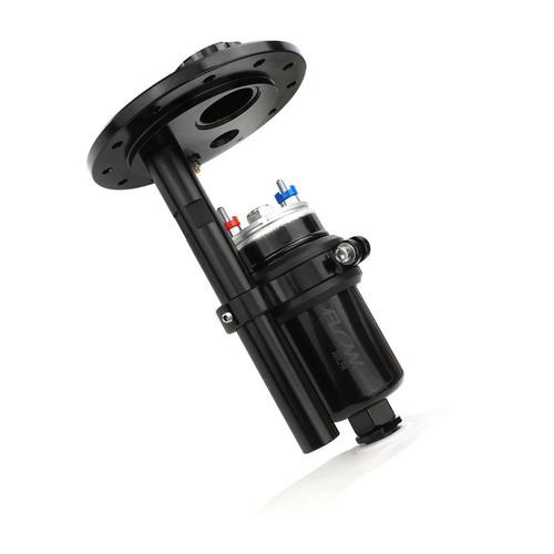 Proflow Single Fuel Pump Carrier Kit In-tank With 1x 380LPH Pump Billet Aluminium Black