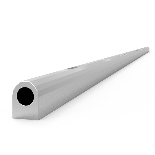 Proflow Fuel Rail Series 2 Extrusion Raw Aluminium Natural 1meter. Length 17mm Diameter Fuel Passage Each