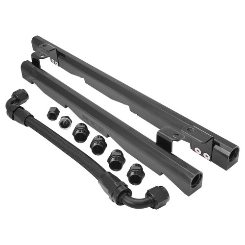 Proflow Fuel Rails Kit For Holden Commodore VN-VT 5.0L EFI -08AN ORB Billet Aluminium Black Anodised