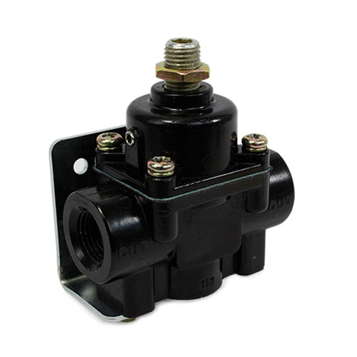 Proflow Fuel Pressure Regulator Black Aluminium 4.5-9 PSI Universal Each