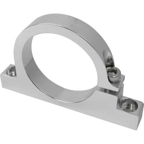Proflow Fuel Filter Brackets Single 50mm hole Aluminium Silver Anodised