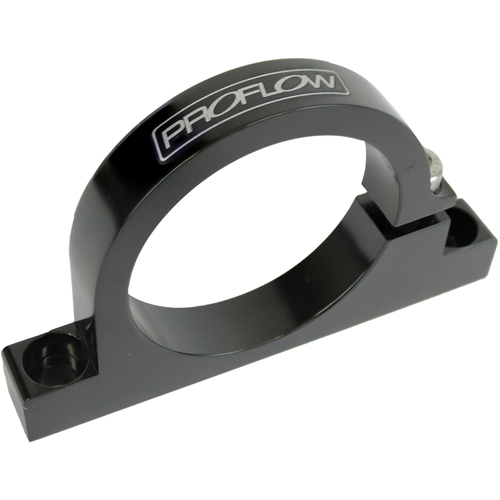 Proflow Fuel Filter Brackets Single 50 mm hole Aluminium Black Anodised