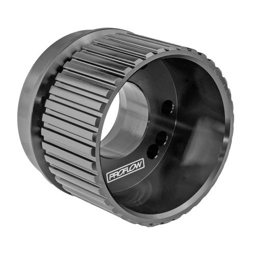 Proflow Gilmer Billet Crank Pulley With V Groove Long Black