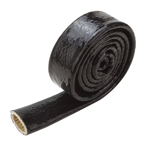 Proflow Heat Protection Heat Sleeve Silicone 480 Degrees Celsius Slip-on Black 4 ft Length 35mm ID