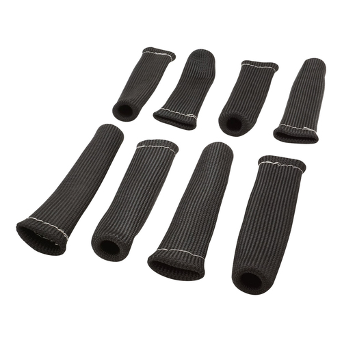 Proflow Spark Plug Boot Heat Shields 640°C Black 1-1/4 in. i.d. 8 in Length Set of 8
