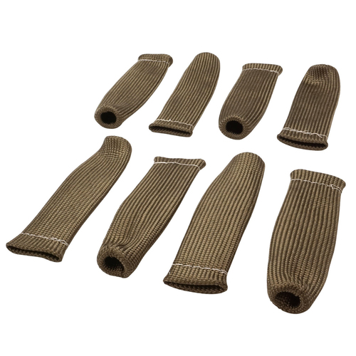 Proflow Spark Plug Boot Heat Shields Lava Rock 640°C Natural 1 in. i.d. 6 in Length Set of 8
