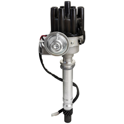 Proflow Distributor HEI Street Series Vacuum Advance Bosch Style Black Cap SB & BB For Chevrolet V8