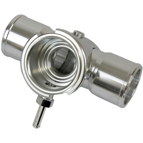 Proflow Radiator Hose Filler Inline Billet Silver 1.5 in./1.5 in.