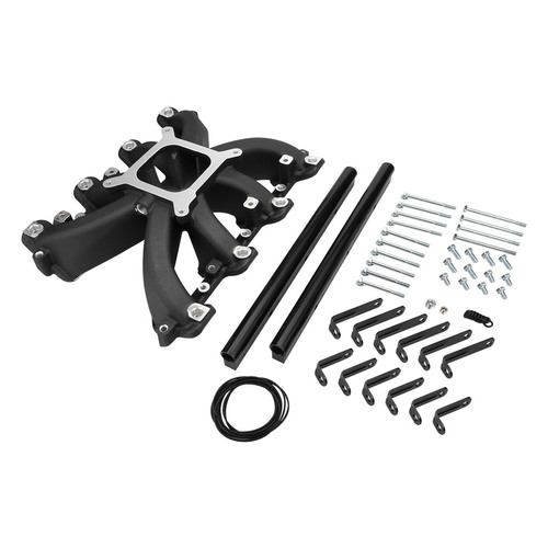 Proflow Intake Manifold RPM AirMax-EFI Aluminium Black Chev Holden Commodore LS1/LS2 Heads Single Plane With Fuel Rails Kit