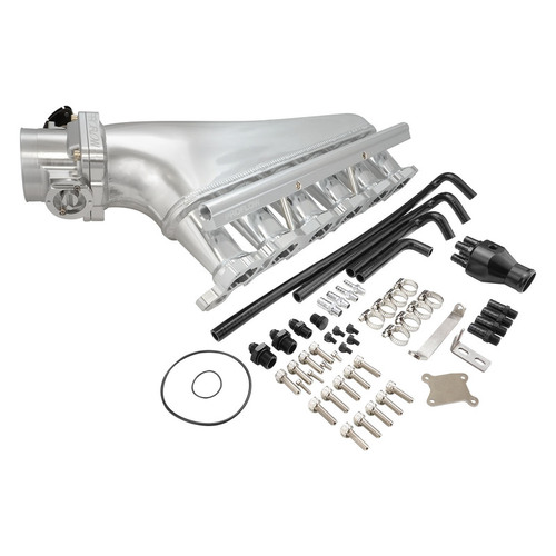 Proflow Intake Manifold Kit Fabricated Aluminium Polished For Nissan RB26 Inlet Plenum 90mm Throttle Body Fuel Rail