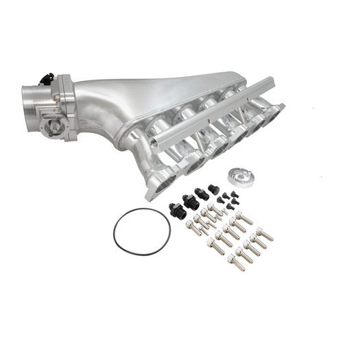 Proflow Intake Manifold Kit Fabricated Aluminium Polished For Nissan TB48 Inlet Plenum 90mm Throttle Body Fuel Rail Polished