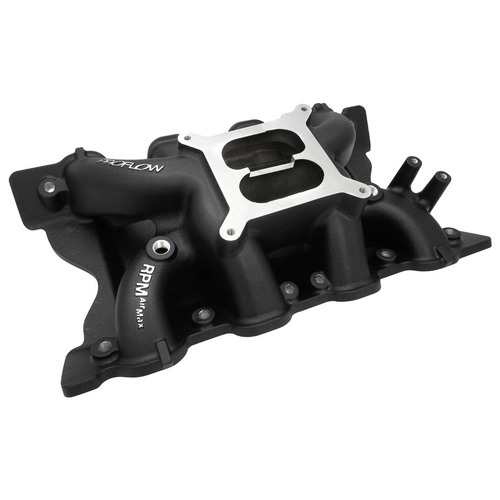 Proflow Intake Manifold AirMax Black Coated SB Ford 302 351 Cleveland Dual Plane Aluminium Square Bore Each