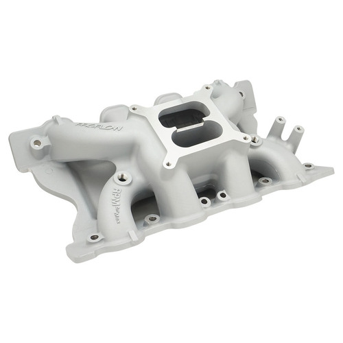 Proflow Intake Manifold SB Ford 302 351 Cleveland Dual Plane Aluminium Square Bore Natural,