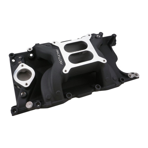 Proflow Intake Manifold AirMax Aluminium Black Square Bore SB For Chrysler