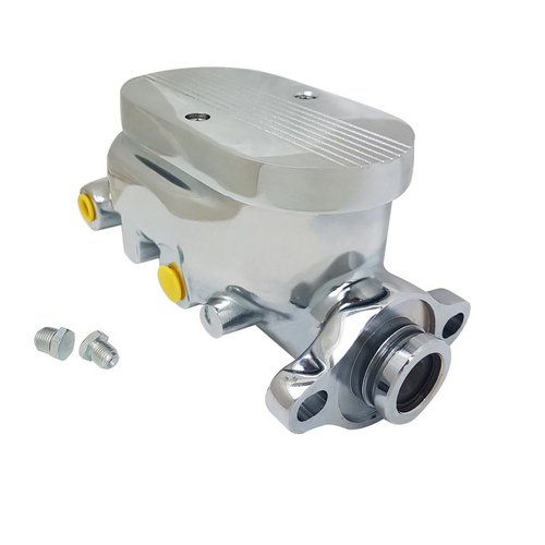 Proflow Master Cylinder Flat Top Aluminium Polished 1.125 in. Bore Dual Bowl Ports Both side Each