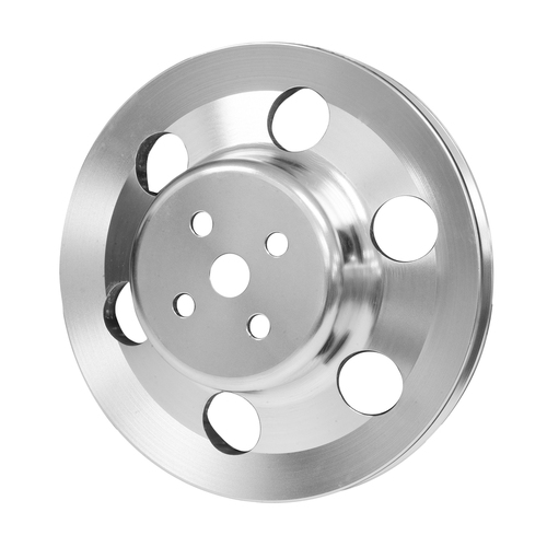 Proflow Billet Water Pump Pulley V-Belt 1-Groove Aluminium Silver For Ford 302-351C Some Windsor