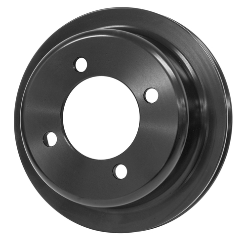 Proflow Billet Crank Pulley V-Belt 1-Groove Aluminium Black Anodised For Ford 302-351C Some Windsor