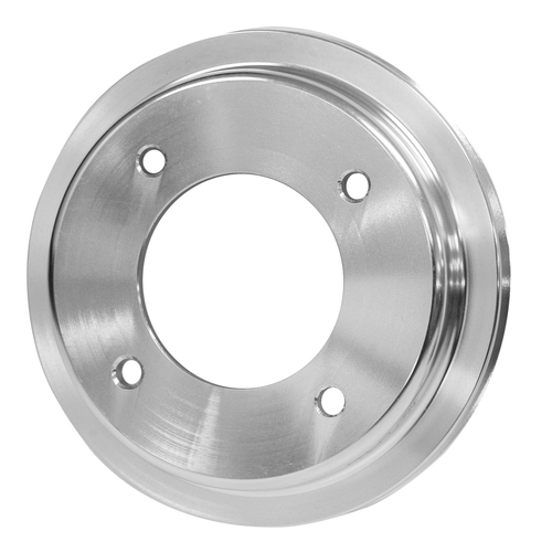 Proflow Crank Pump Pulley V-Belt 1-Groove Aluminium Silver For Holden V8 253 308 Red Motor