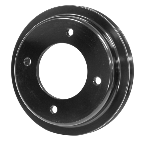 Proflow Crank Pump Pulley V-Belt 1-Groove Aluminum Black For Holden V8 253 308 Red Motor