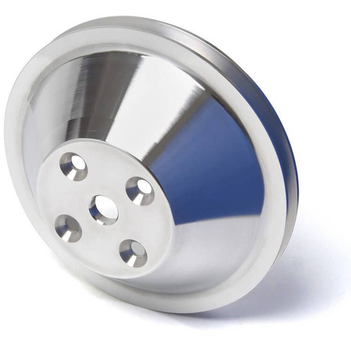 Proflow Pulley V-Belt Water Pump SB Chev Long Water Pump 1-Groove Polished Aluminium