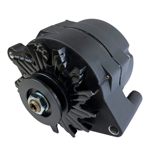 Proflow Alternator Power Spark 140 Amp 1-Wire Internal Regulator Black Wrinkle V-Belt For Ford Falcon Each