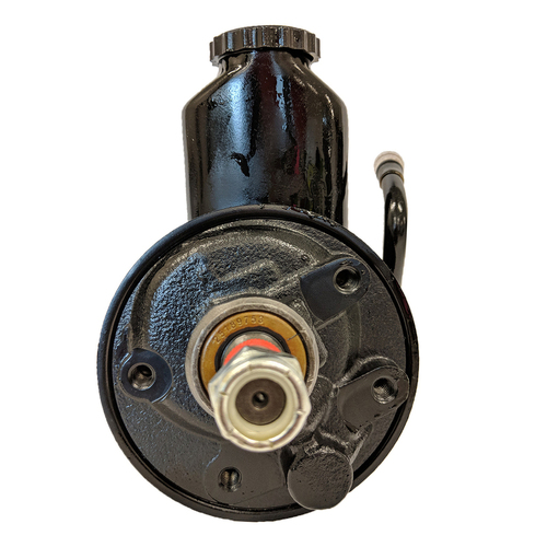 Proflow Power Steering Pump Saginaw P Series Reservoir Keyway V Pulley Style Black Powder coated
