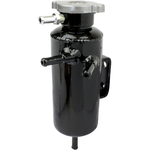 Proflow Radiator Overflow Tank Universal Aluminium 60mm Diameter 200mm Height Black
