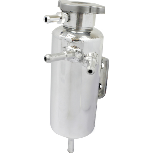 Proflow Radiator Overflow Tank Universal Aluminium 60mm Diameter 200mm Height Polished
